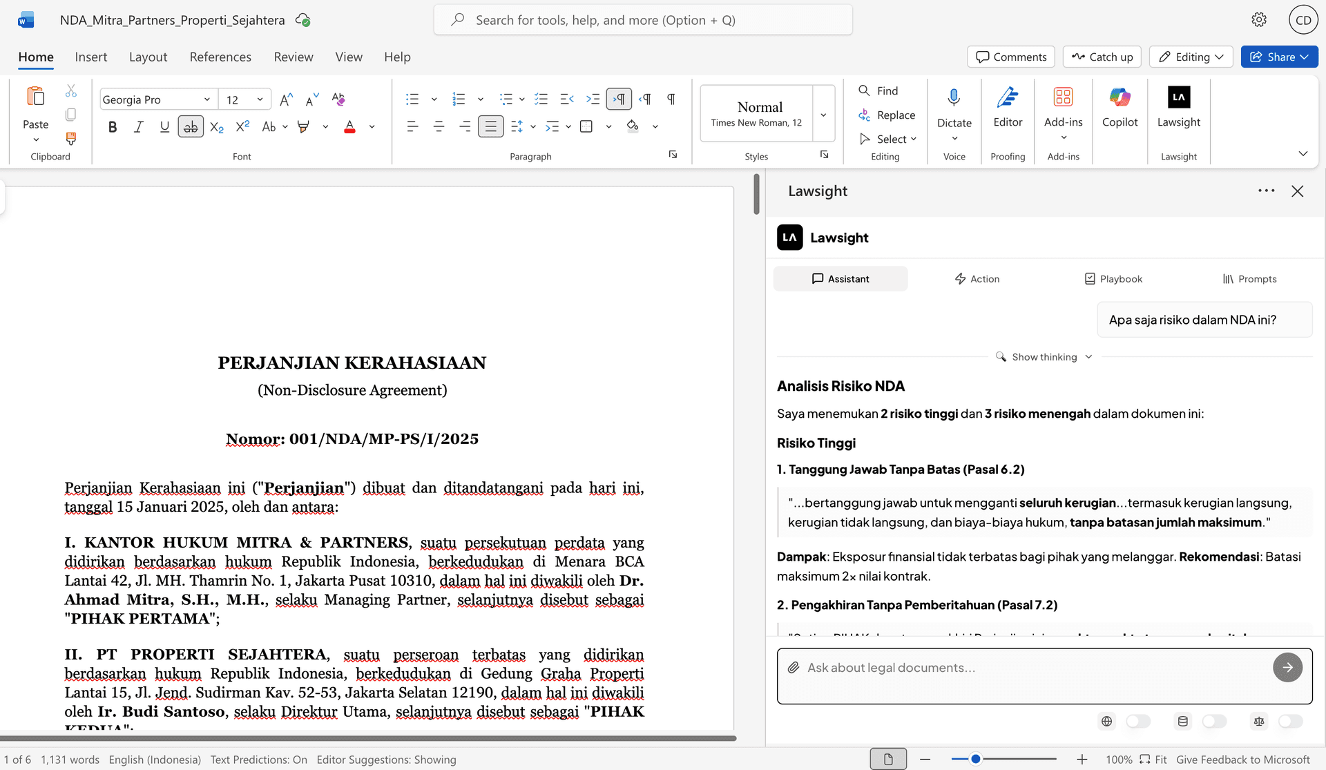 Akta Pendirian & Perubahan AD